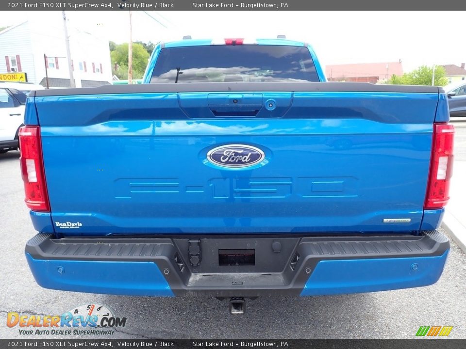 2021 Ford F150 XLT SuperCrew 4x4 Velocity Blue / Black Photo #4