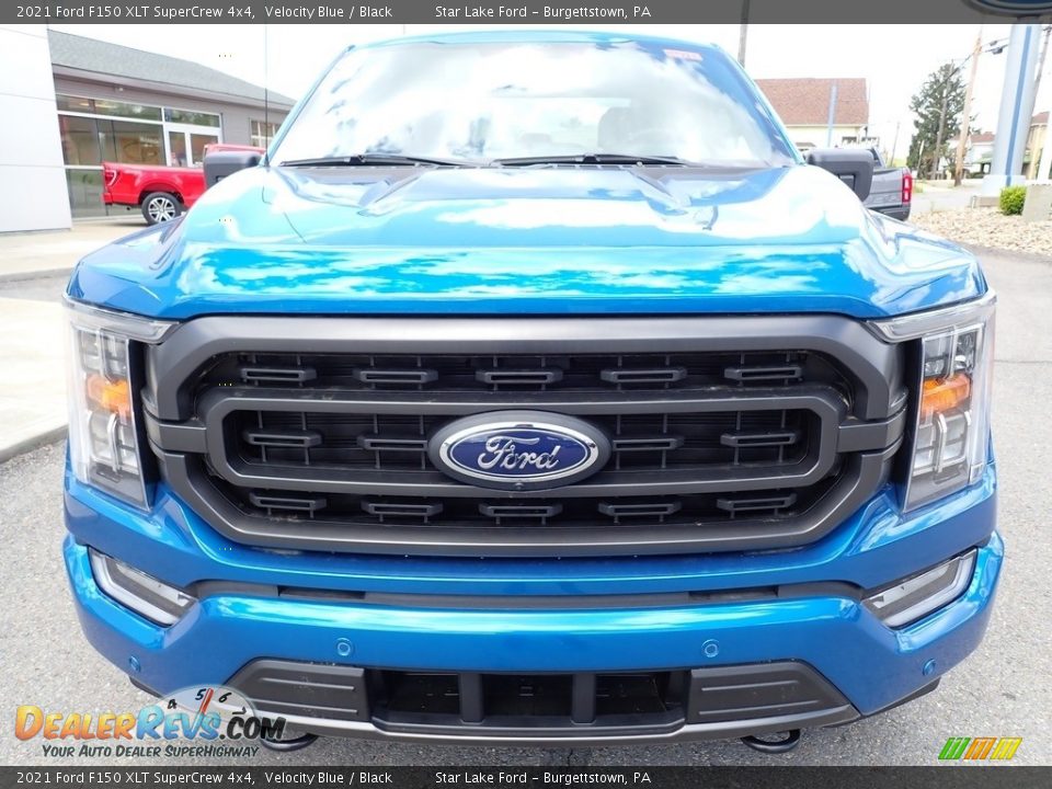 2021 Ford F150 XLT SuperCrew 4x4 Velocity Blue / Black Photo #8