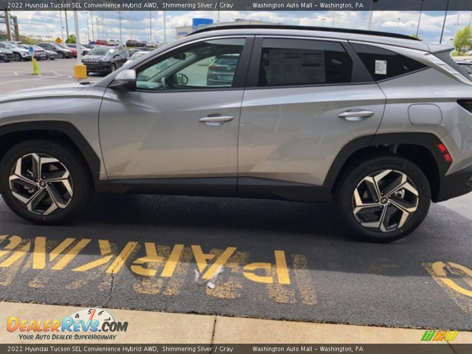 2022 Hyundai Tucson SEL Convienience Hybrid AWD Shimmering Silver / Gray Photo #7