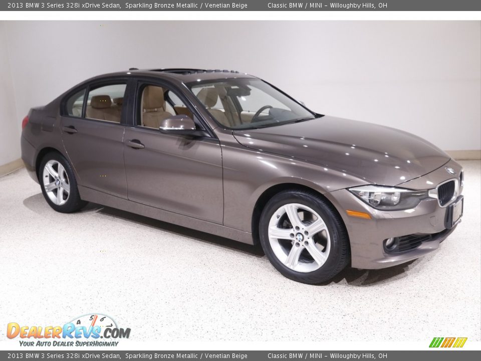 2013 BMW 3 Series 328i xDrive Sedan Sparkling Bronze Metallic / Venetian Beige Photo #1