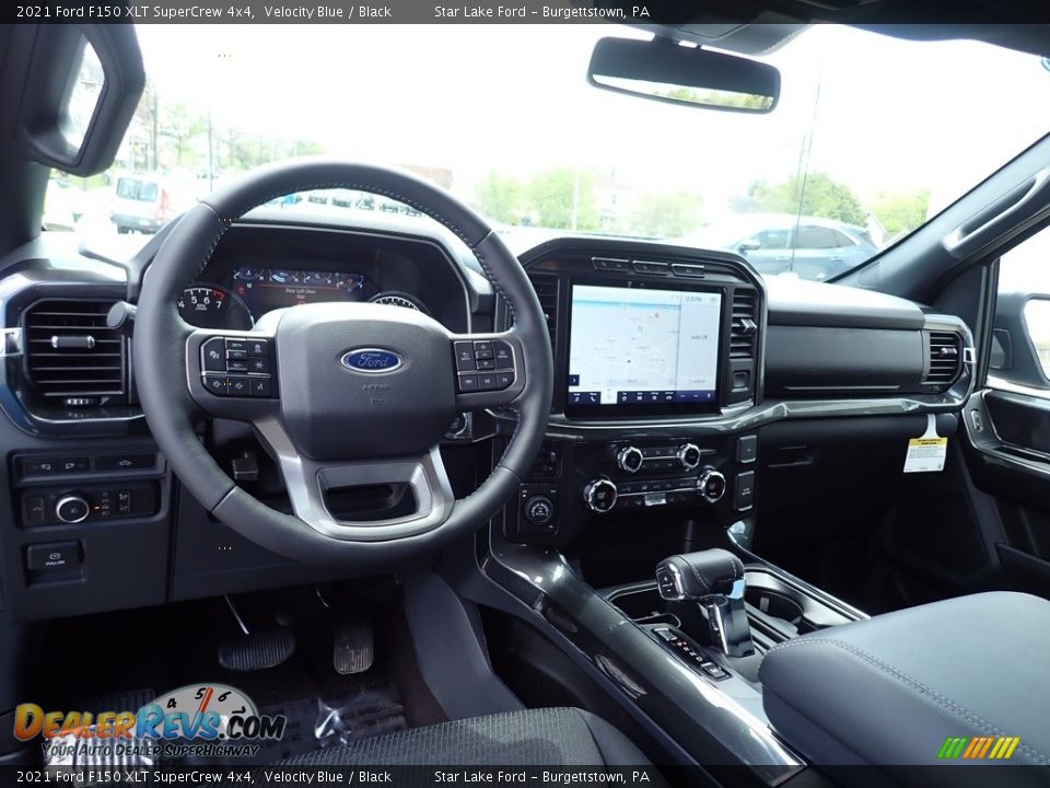 2021 Ford F150 XLT SuperCrew 4x4 Velocity Blue / Black Photo #12