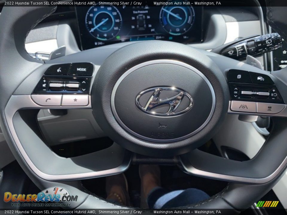 2022 Hyundai Tucson SEL Convienience Hybrid AWD Steering Wheel Photo #10