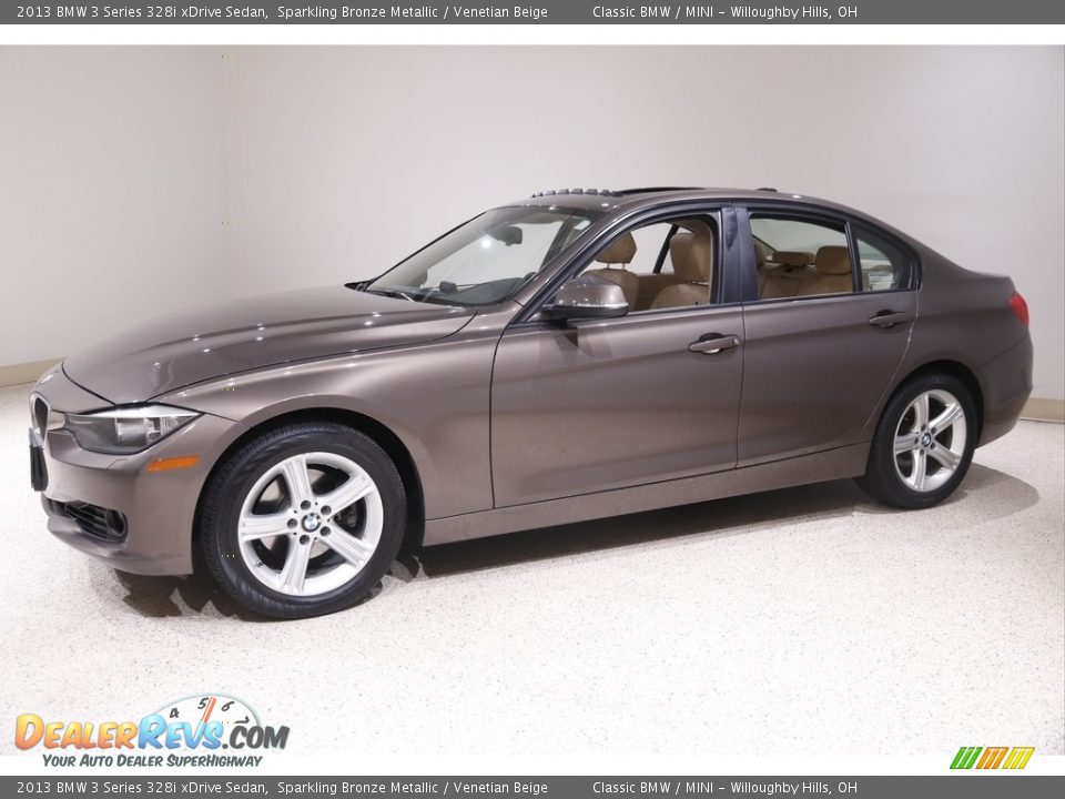 2013 BMW 3 Series 328i xDrive Sedan Sparkling Bronze Metallic / Venetian Beige Photo #3