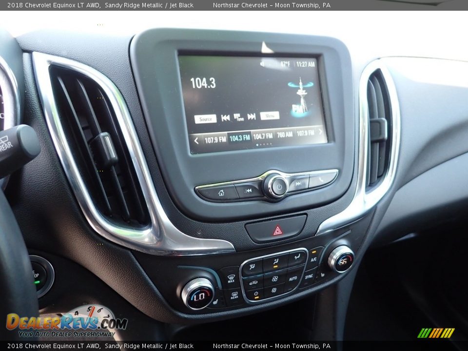 2018 Chevrolet Equinox LT AWD Sandy Ridge Metallic / Jet Black Photo #27