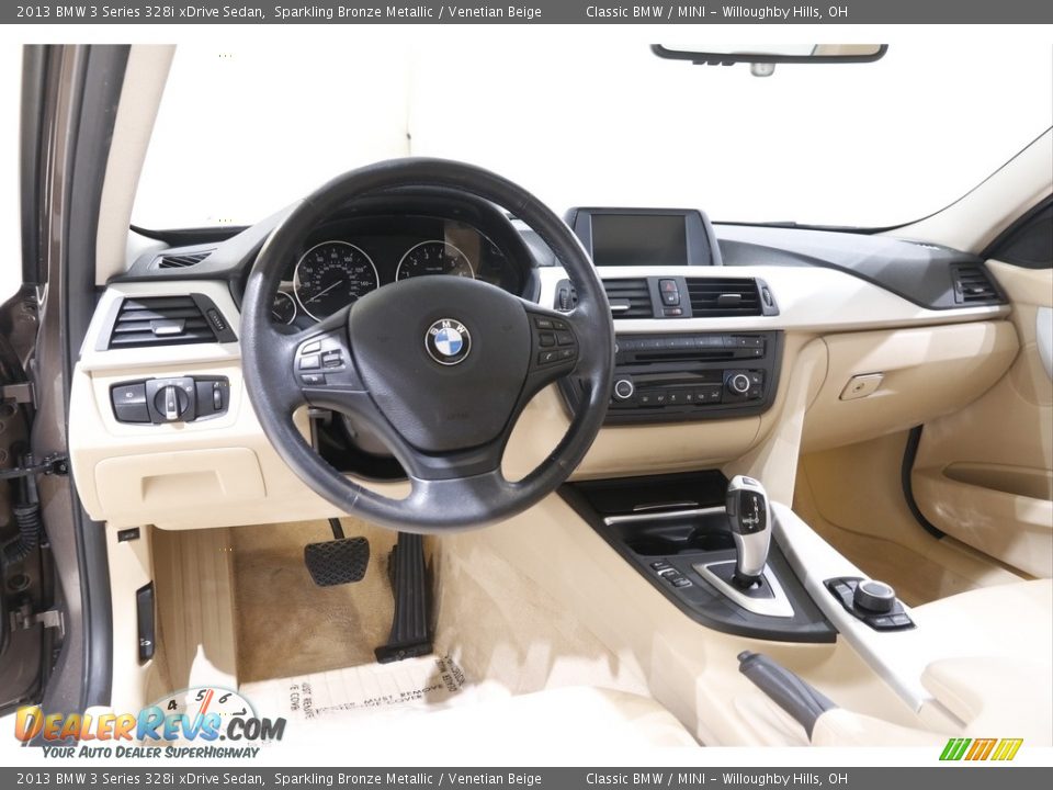 2013 BMW 3 Series 328i xDrive Sedan Sparkling Bronze Metallic / Venetian Beige Photo #6