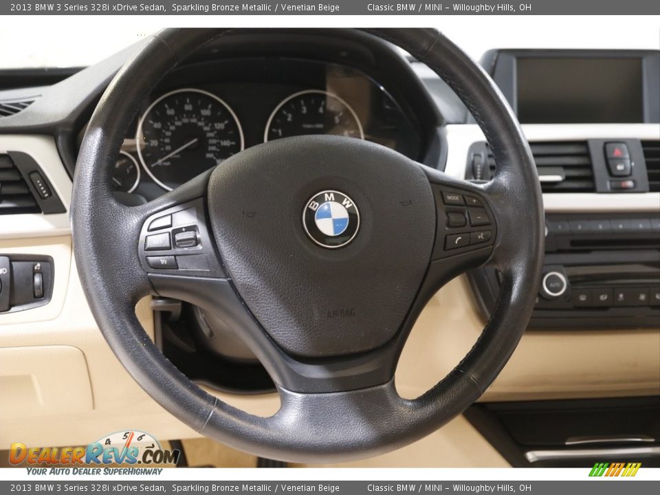 2013 BMW 3 Series 328i xDrive Sedan Sparkling Bronze Metallic / Venetian Beige Photo #7