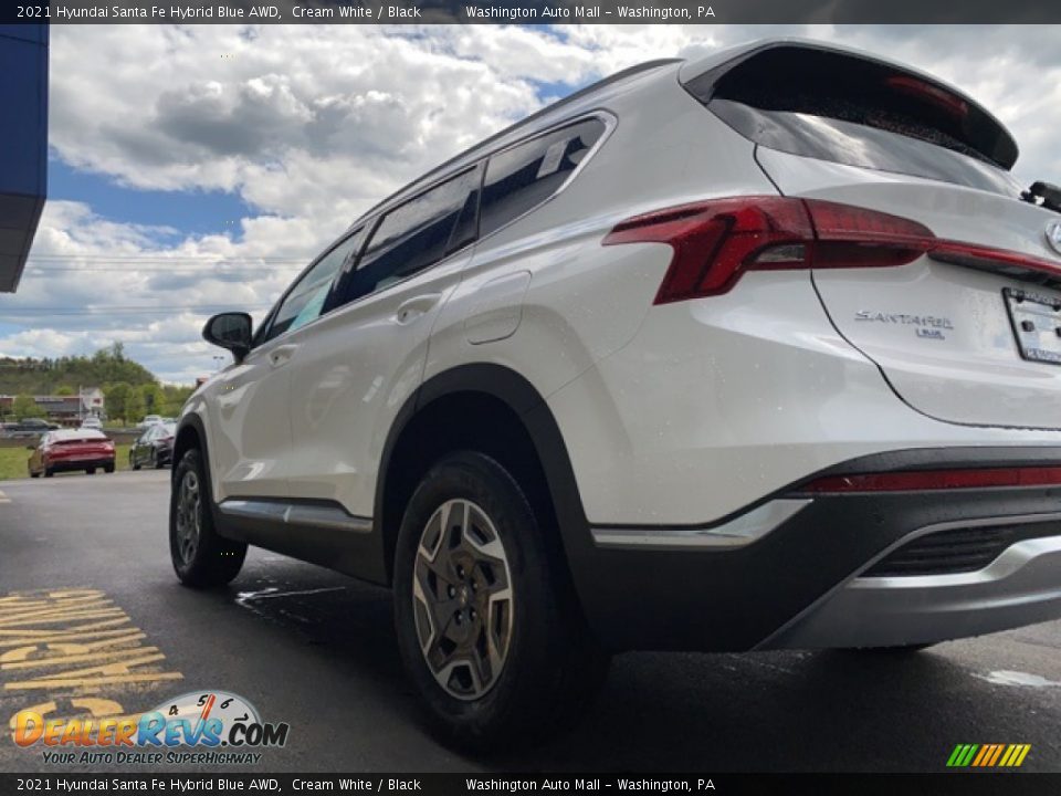 2021 Hyundai Santa Fe Hybrid Blue AWD Cream White / Black Photo #5