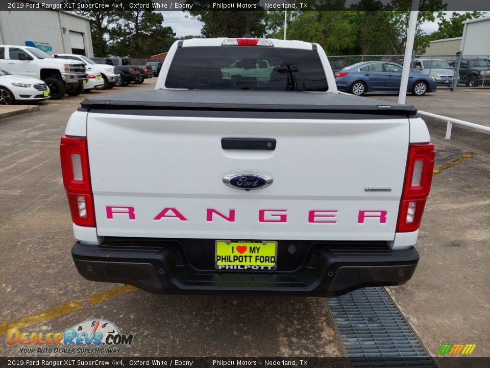 2019 Ford Ranger XLT SuperCrew 4x4 Oxford White / Ebony Photo #8