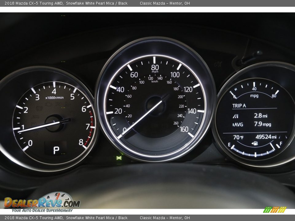 2018 Mazda CX-5 Touring AWD Snowflake White Pearl Mica / Black Photo #8