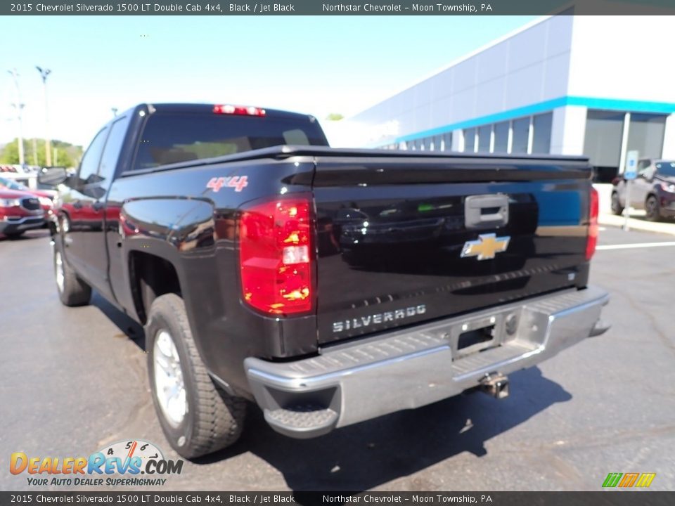 2015 Chevrolet Silverado 1500 LT Double Cab 4x4 Black / Jet Black Photo #5