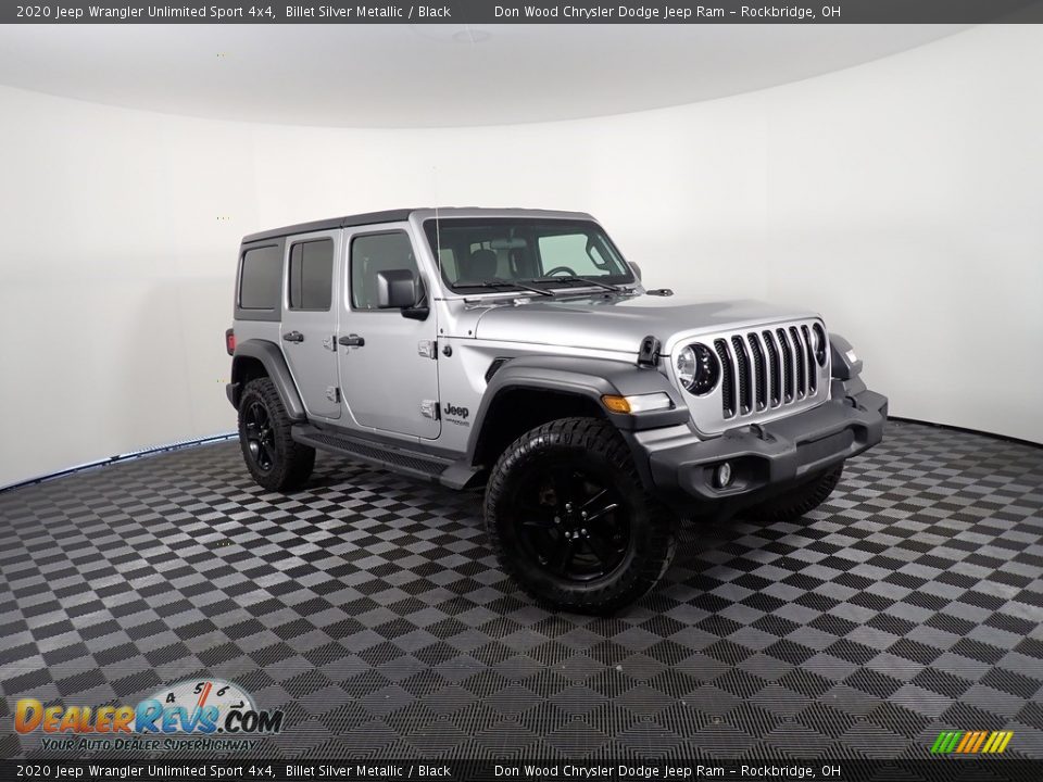 2020 Jeep Wrangler Unlimited Sport 4x4 Billet Silver Metallic / Black Photo #4