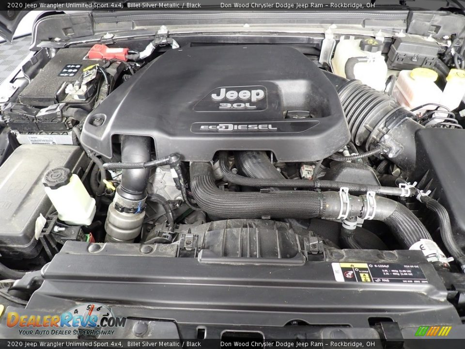 2020 Jeep Wrangler Unlimited Sport 4x4 Billet Silver Metallic / Black Photo #8