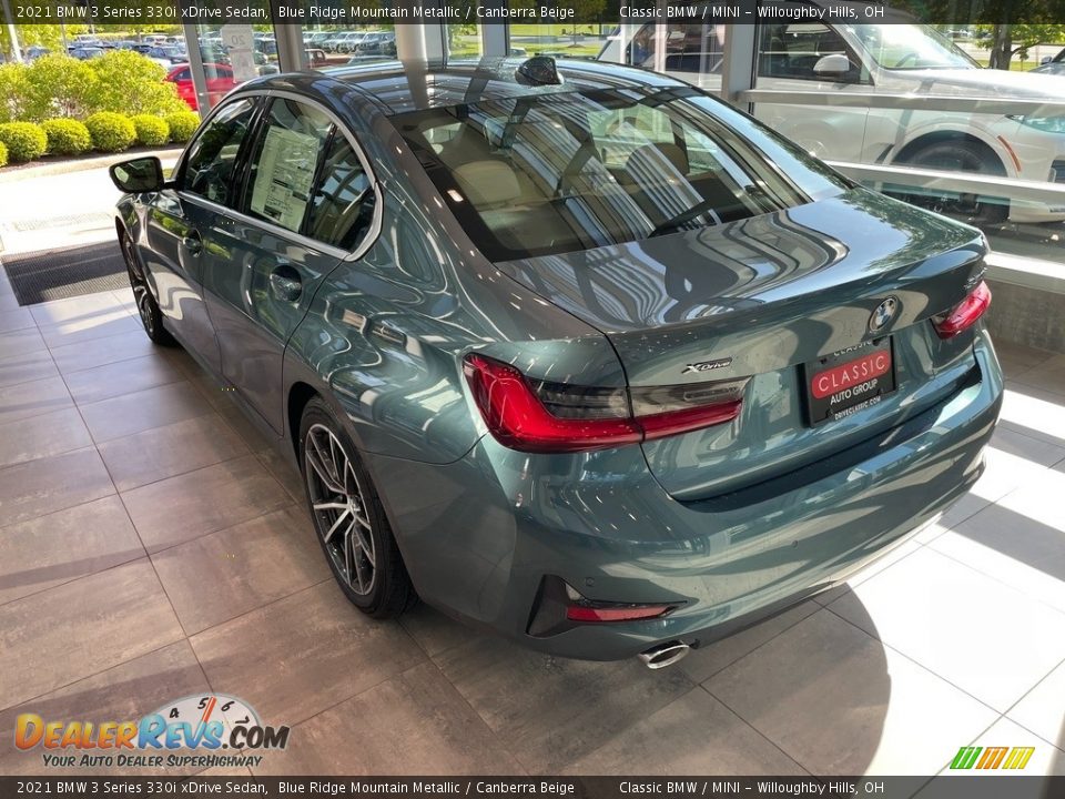 2021 BMW 3 Series 330i xDrive Sedan Blue Ridge Mountain Metallic / Canberra Beige Photo #2