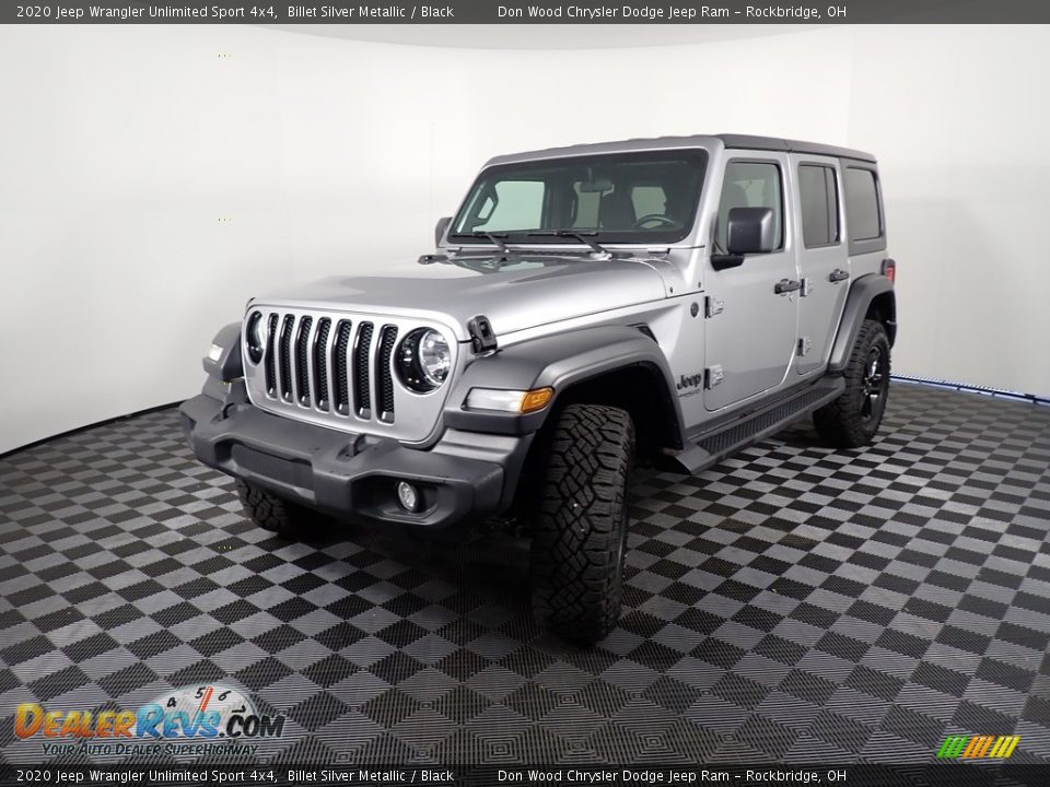2020 Jeep Wrangler Unlimited Sport 4x4 Billet Silver Metallic / Black Photo #9