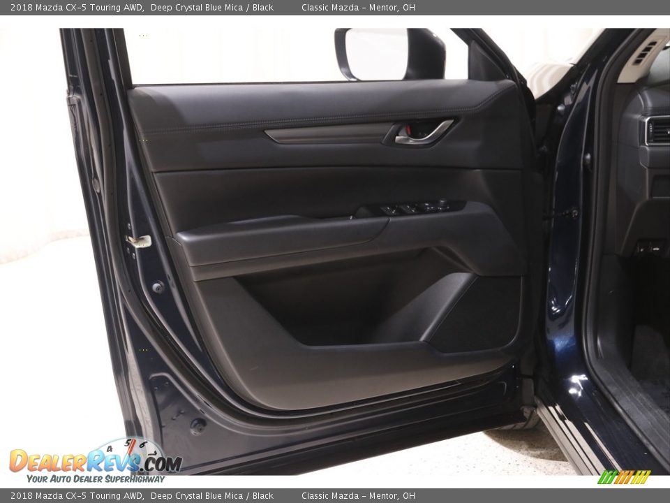 2018 Mazda CX-5 Touring AWD Deep Crystal Blue Mica / Black Photo #4