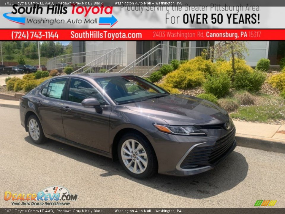 2021 Toyota Camry LE AWD Predawn Gray Mica / Black Photo #1