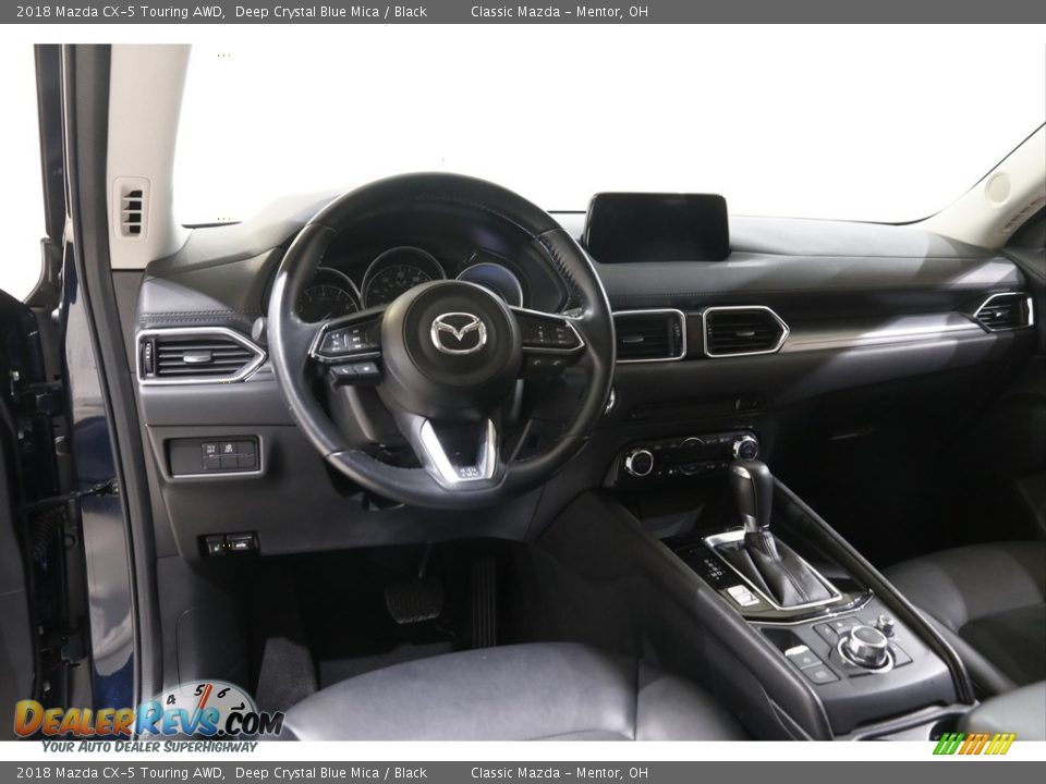 2018 Mazda CX-5 Touring AWD Deep Crystal Blue Mica / Black Photo #6