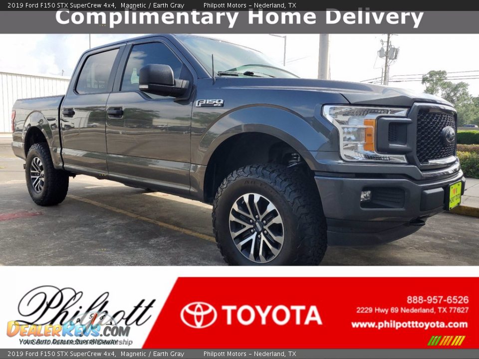 2019 Ford F150 STX SuperCrew 4x4 Magnetic / Earth Gray Photo #1