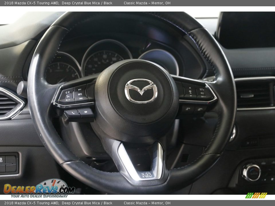 2018 Mazda CX-5 Touring AWD Deep Crystal Blue Mica / Black Photo #7