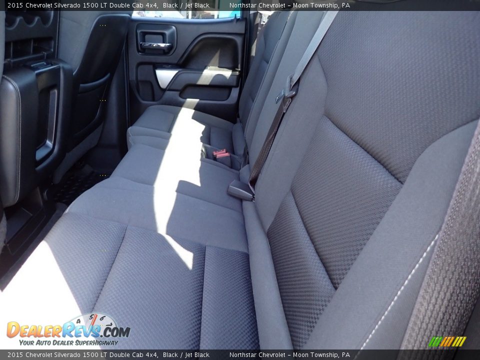 2015 Chevrolet Silverado 1500 LT Double Cab 4x4 Black / Jet Black Photo #20