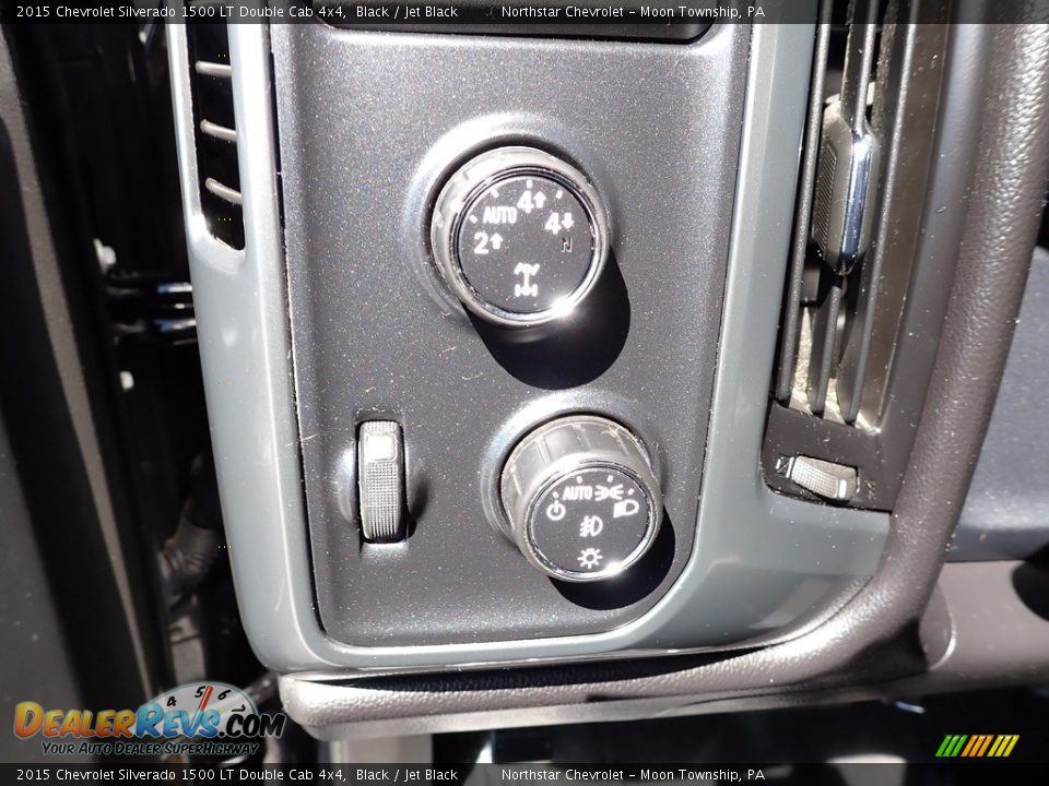 2015 Chevrolet Silverado 1500 LT Double Cab 4x4 Black / Jet Black Photo #25