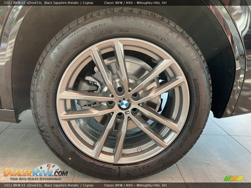 2021 BMW X3 xDrive30i Black Sapphire Metallic / Cognac Photo #3