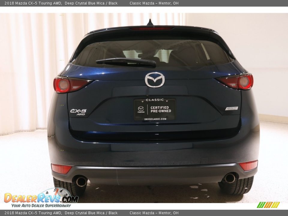 2018 Mazda CX-5 Touring AWD Deep Crystal Blue Mica / Black Photo #17