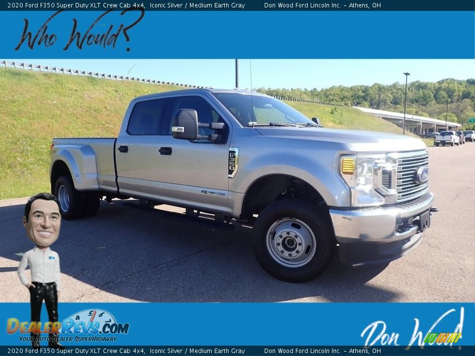 2020 Ford F350 Super Duty XLT Crew Cab 4x4 Iconic Silver / Medium Earth Gray Photo #1