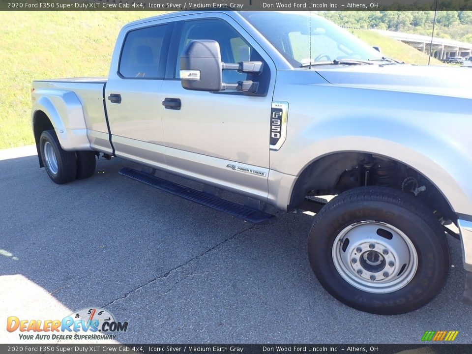 2020 Ford F350 Super Duty XLT Crew Cab 4x4 Iconic Silver / Medium Earth Gray Photo #4
