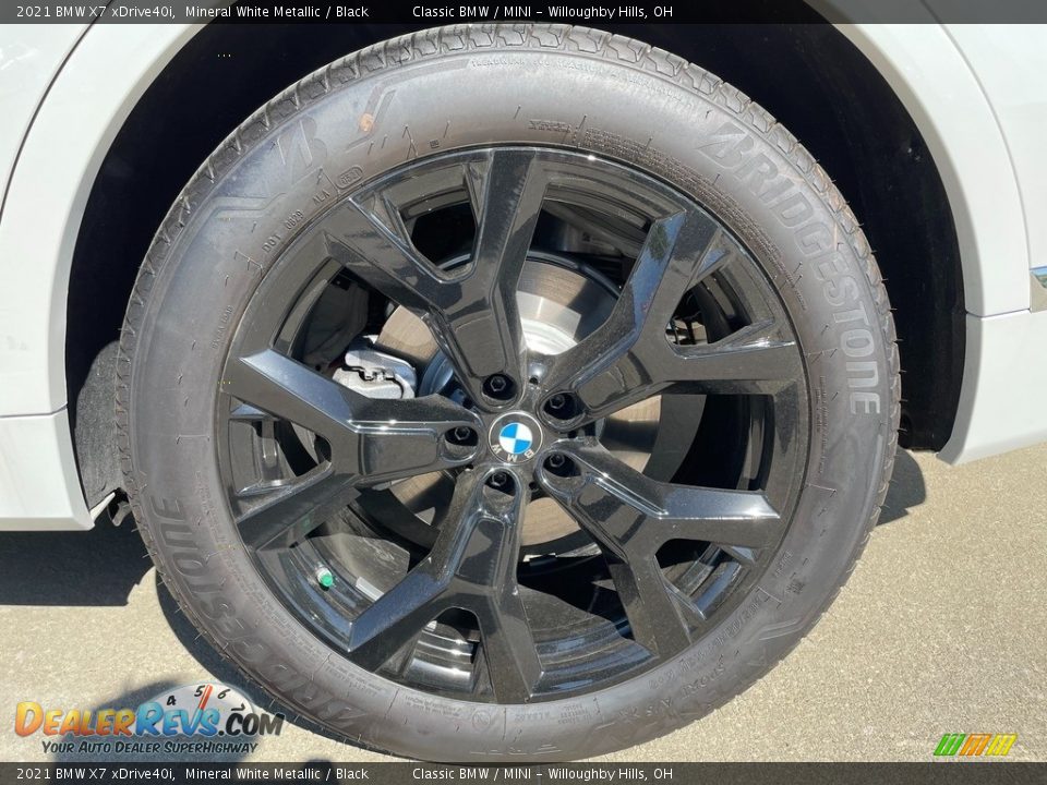 2021 BMW X7 xDrive40i Mineral White Metallic / Black Photo #3