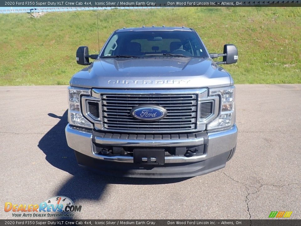2020 Ford F350 Super Duty XLT Crew Cab 4x4 Iconic Silver / Medium Earth Gray Photo #5