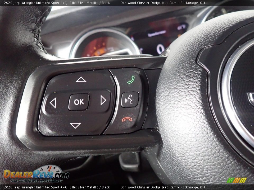 2020 Jeep Wrangler Unlimited Sport 4x4 Billet Silver Metallic / Black Photo #27