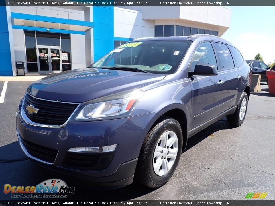 2014 Chevrolet Traverse LS AWD Atlantis Blue Metallic / Dark Titanium/Light Titanium Photo #2