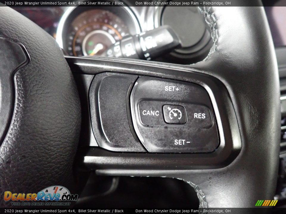 2020 Jeep Wrangler Unlimited Sport 4x4 Billet Silver Metallic / Black Photo #28