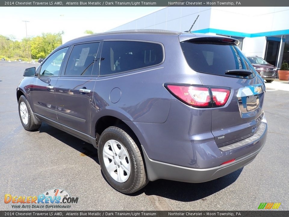 2014 Chevrolet Traverse LS AWD Atlantis Blue Metallic / Dark Titanium/Light Titanium Photo #4