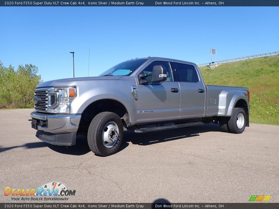 2020 Ford F350 Super Duty XLT Crew Cab 4x4 Iconic Silver / Medium Earth Gray Photo #8