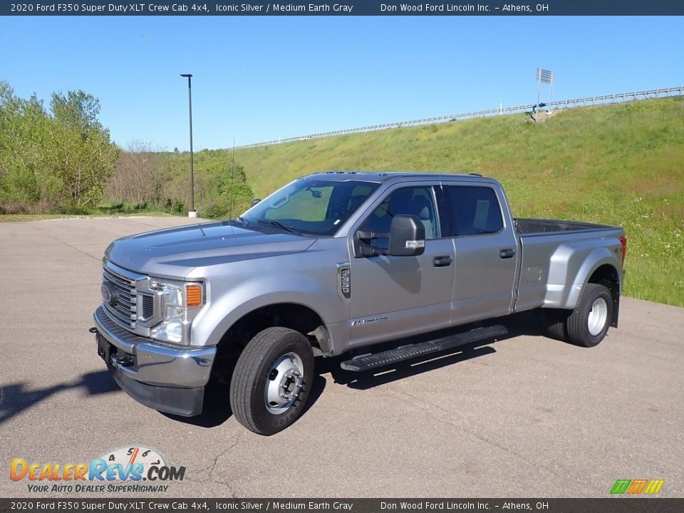2020 Ford F350 Super Duty XLT Crew Cab 4x4 Iconic Silver / Medium Earth Gray Photo #9
