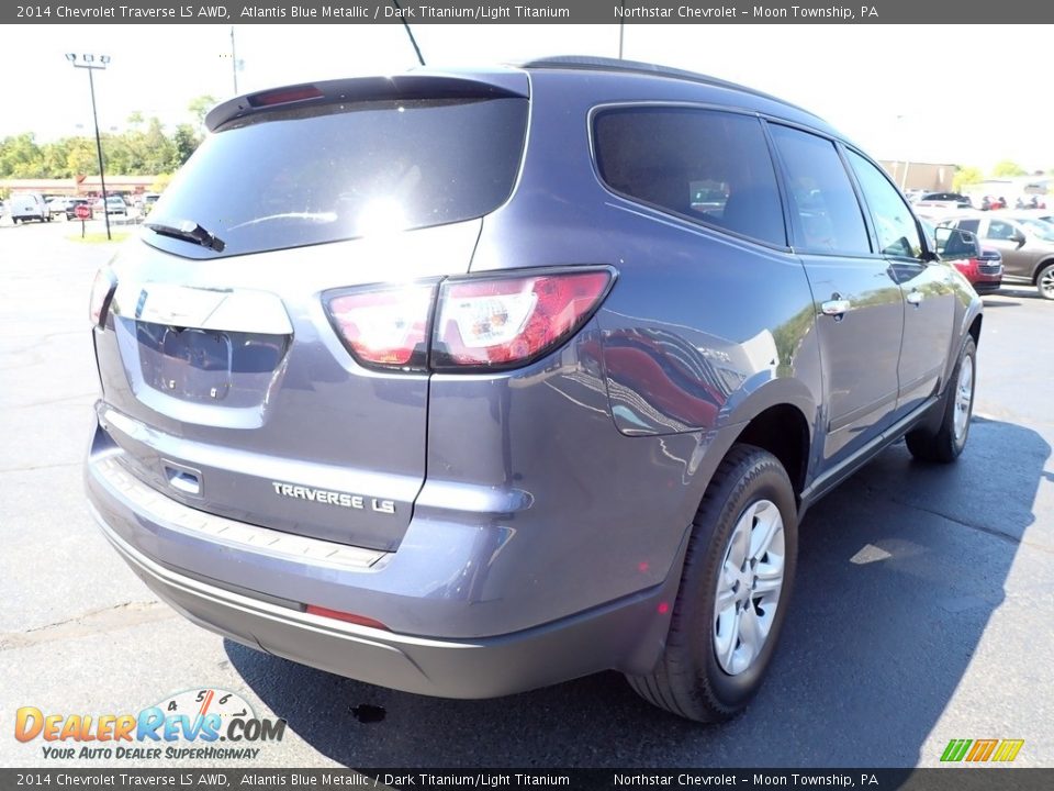 2014 Chevrolet Traverse LS AWD Atlantis Blue Metallic / Dark Titanium/Light Titanium Photo #8