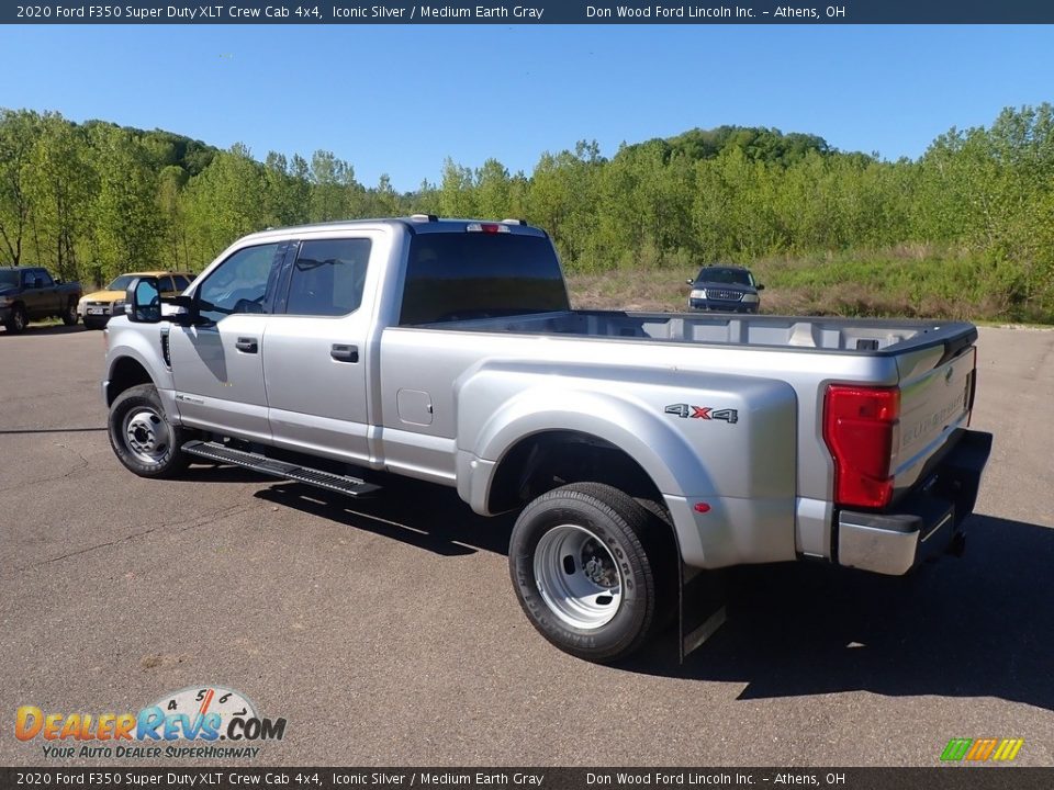 2020 Ford F350 Super Duty XLT Crew Cab 4x4 Iconic Silver / Medium Earth Gray Photo #12