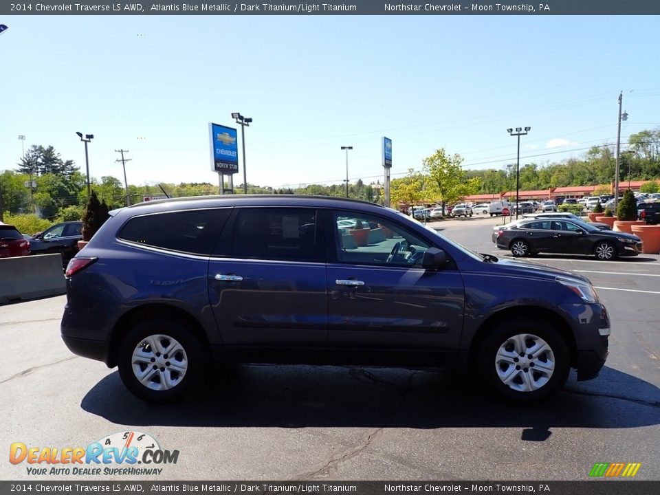 2014 Chevrolet Traverse LS AWD Atlantis Blue Metallic / Dark Titanium/Light Titanium Photo #10