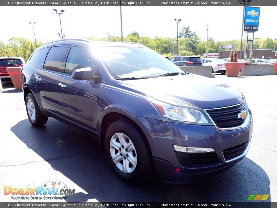 2014 Chevrolet Traverse LS AWD Atlantis Blue Metallic / Dark Titanium/Light Titanium Photo #11