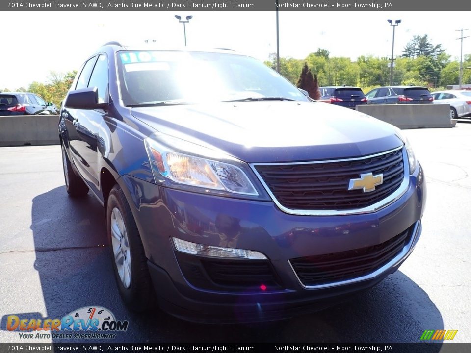 2014 Chevrolet Traverse LS AWD Atlantis Blue Metallic / Dark Titanium/Light Titanium Photo #12