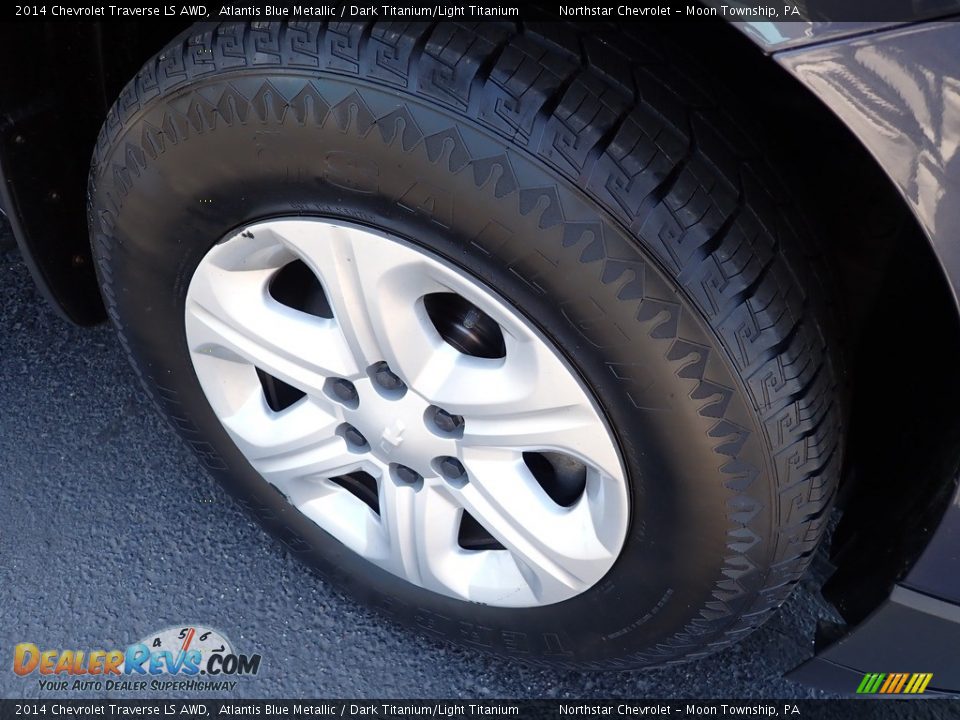 2014 Chevrolet Traverse LS AWD Atlantis Blue Metallic / Dark Titanium/Light Titanium Photo #14