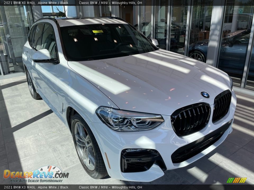 2021 BMW X3 M40i Alpine White / Black Photo #1