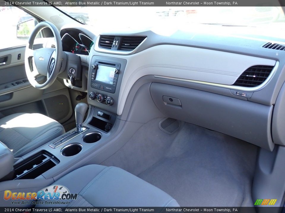 2014 Chevrolet Traverse LS AWD Atlantis Blue Metallic / Dark Titanium/Light Titanium Photo #16