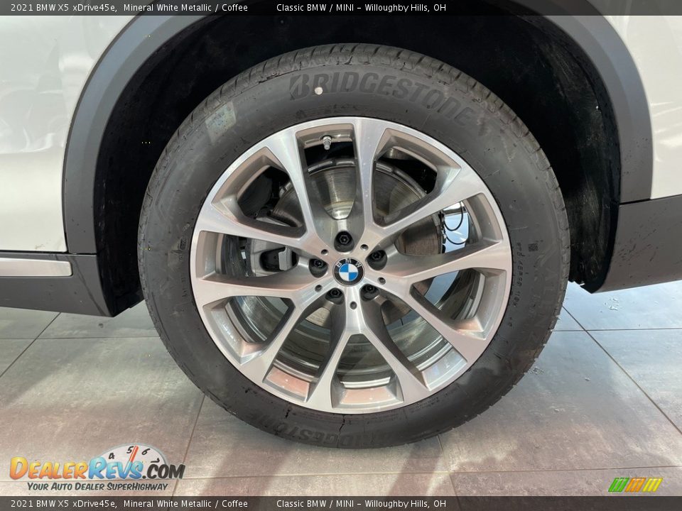 2021 BMW X5 xDrive45e Mineral White Metallic / Coffee Photo #3
