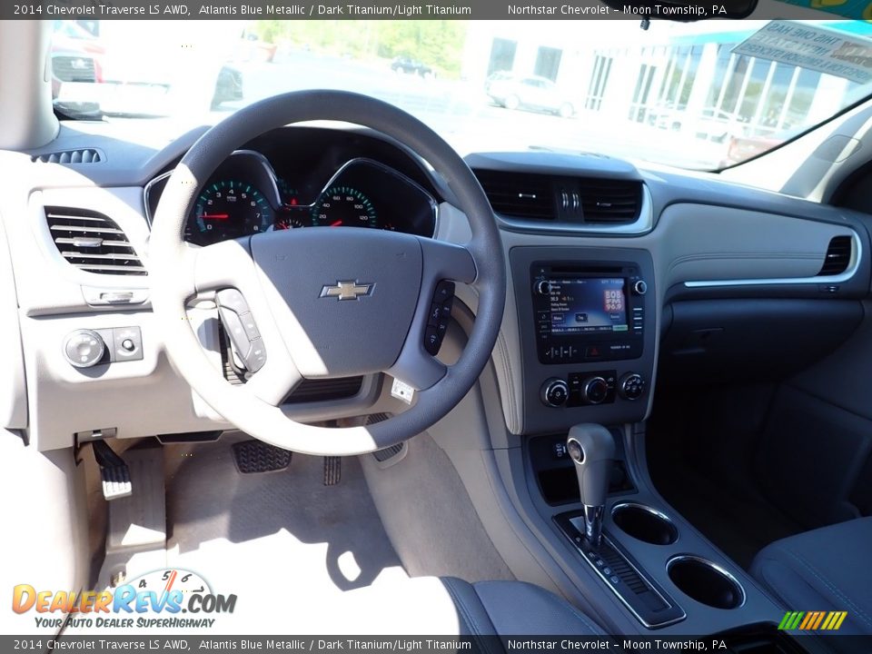 2014 Chevrolet Traverse LS AWD Atlantis Blue Metallic / Dark Titanium/Light Titanium Photo #22