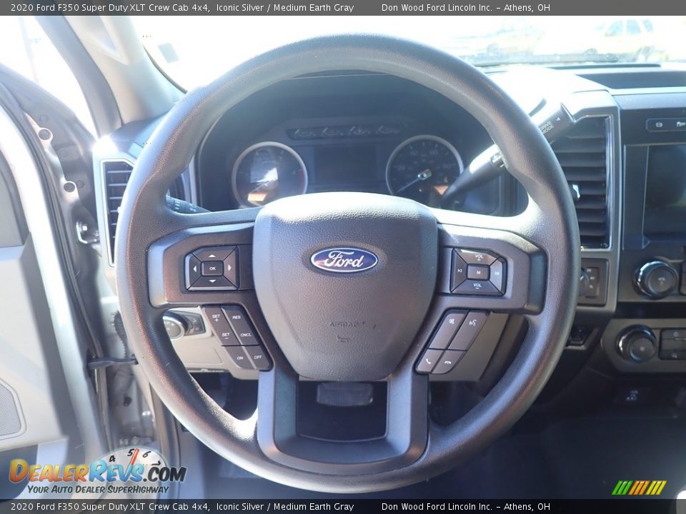 2020 Ford F350 Super Duty XLT Crew Cab 4x4 Iconic Silver / Medium Earth Gray Photo #27