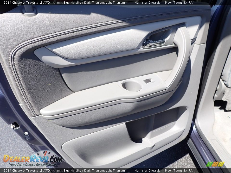 2014 Chevrolet Traverse LS AWD Atlantis Blue Metallic / Dark Titanium/Light Titanium Photo #24