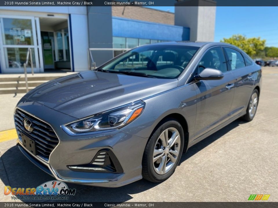 2018 Hyundai Sonata Limited Machine Gray / Black Photo #1